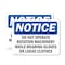 Signmission Do Not Operate Rotating Machinery While OSHA Notice Sign, Vinyl Decal, 10in W x 7in L, 2PK OS-2PACK-NS-D-710-L-11322 - alternate 1